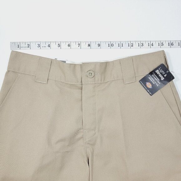 Dickies Flex Cargo Shorts Mens 30 Relaxed Fit Beige Khaki Pockets Twill Workwear - Picture 8 of 16